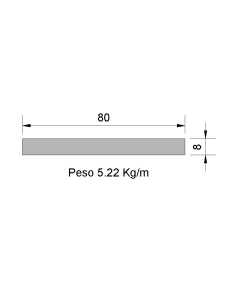 Pletina PL-80x8 Negra    5.22