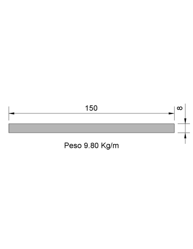 Pletina PL-150x8 Cincada    9.80