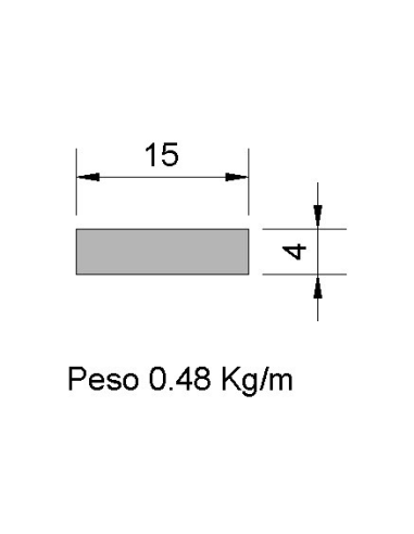 Pletina PL-15x4 Negra    0.48
