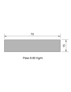 Pletina PL-70x15 Negra    8.60