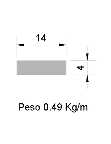 Pletina PL-12x4 Cincada    0.40