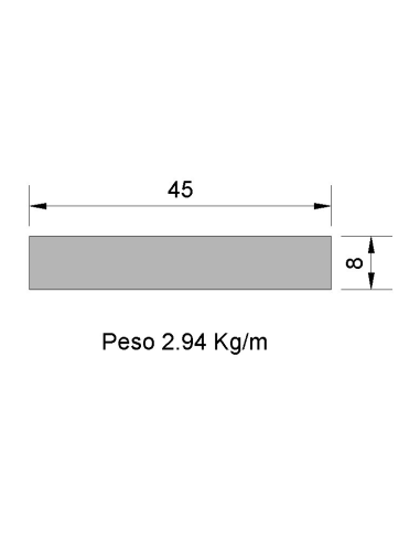 Pletina PL-45x8 Cincada    2.94