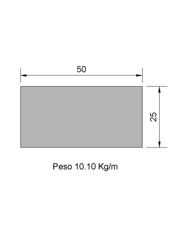 Pletina PL-50x25 Cincada    10.10
