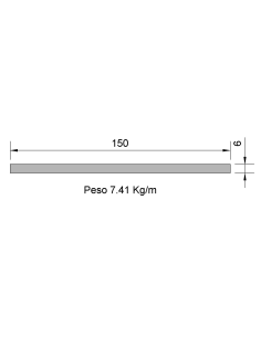 Pletina PL-150X6 Cincada...