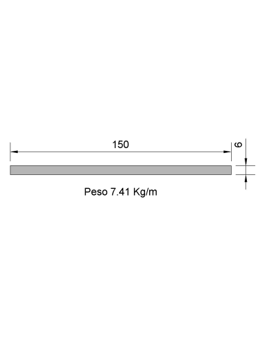 Pletina PL-150X6 Cincada    7.41