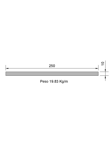 Pletina PL-250X10 Cincada    19.83