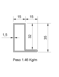Tubo Rectangular con...