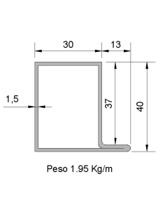 Tubo Rectangular con...