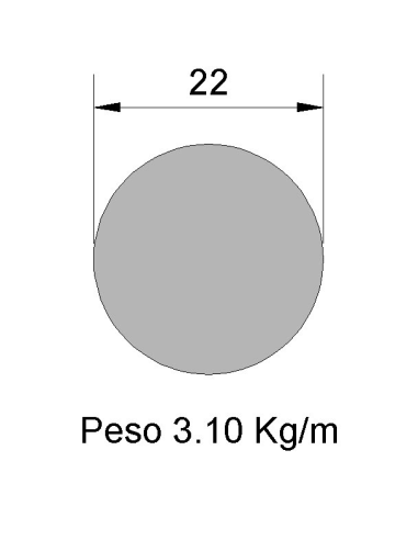 Redondo Liso REL-22 Negro    3.10