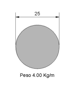 Redondo Liso REL-25 Negro...