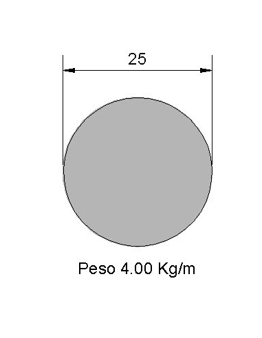 Redondo Liso REL-25 Negro    4.00