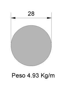 Redondo Liso REL-28 Negro...