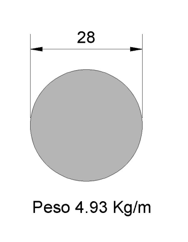 Redondo Liso REL-28 Negro    4.93