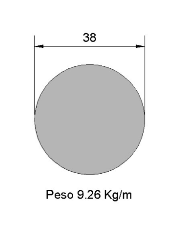 Redondo Liso REL-38 Negro    9.26