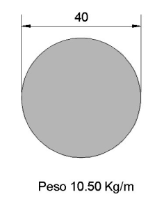 Redondo Liso REL-40 Negro...