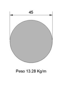 Redondo Liso REL-45 Negro...