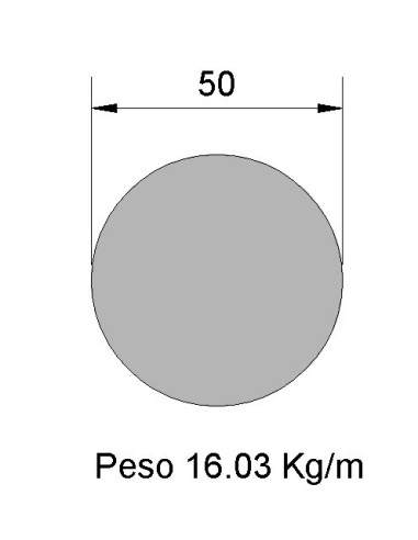 Redondo Liso REL-50 Negro    16.03