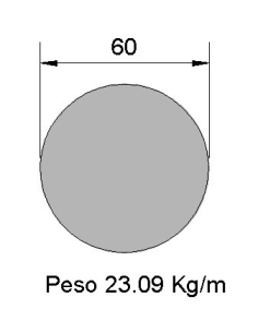 Redondo Liso REL-60 Negro...