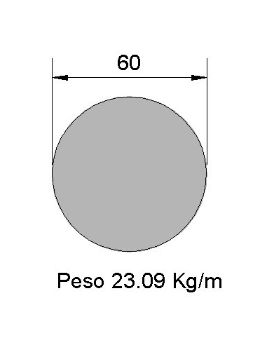 Redondo Liso REL-60 Negro    23.09