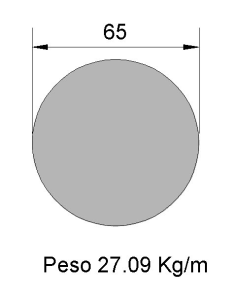 Redondo Liso REL-65 Negro...