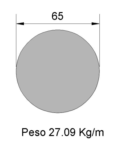 Redondo Liso REL-65 Negro    27.09