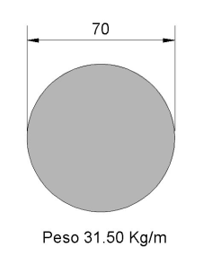 Redondo Liso REL-70 Negro...