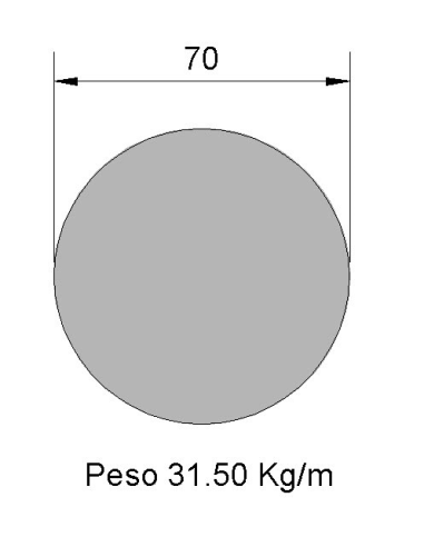 Redondo Liso REL-70 Negro    31.42