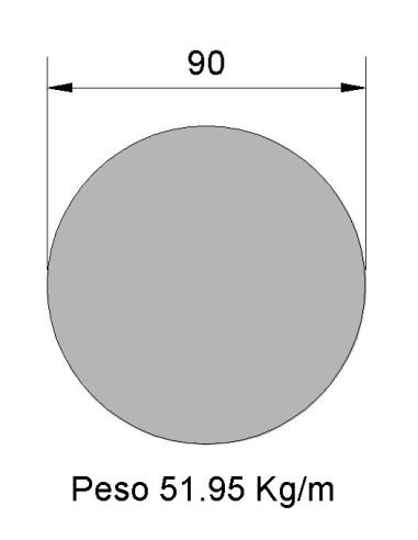 Redondo Liso REL-90 Negro    51.95