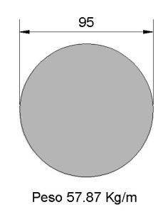 Redondo Liso REL-95 Negro...