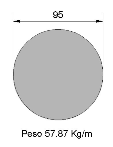 Redondo Liso REL-95 Negro    57.87