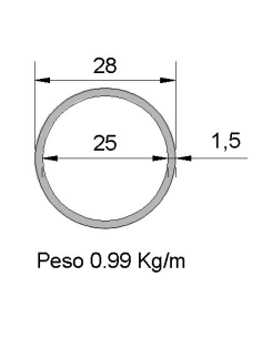 Tubo Redondo Inox...
