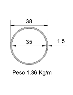 Tubo Redondo Inox...