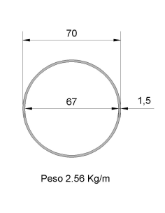 Tubo Redondo Inox...