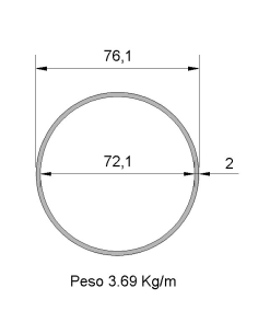 Tubo Redondo Inox...