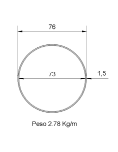 Tubo Redondo Inox...