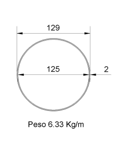 Tubo Redondo Inox de...