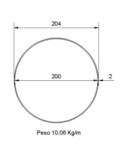 Tubo Redondo Inox IDS-304X2...