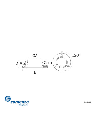 AV-601 43 AISI-316 SATIN